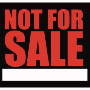 Not for sale